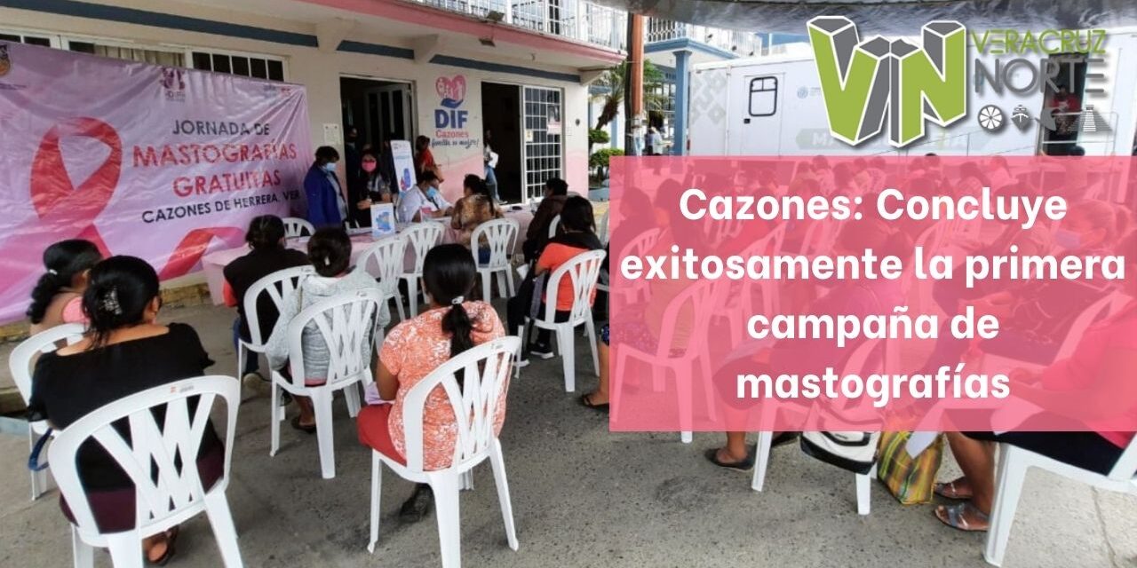 Cazones: Concluye exitosamente la primera campaña de mastografías