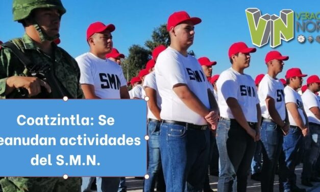 Coatzintla: Se reanudan actividades del S.M.N.