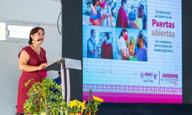 Álamo: Lilia Arrieta rinde su Primer Informe Trimestral de Actividades