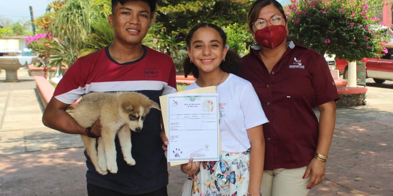 Chontla: Primera Jornada de Registro de Mascotas en el Registro Civil