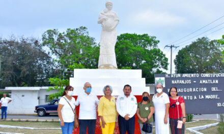 Naranjos: Reinauguración del monumento a la madre