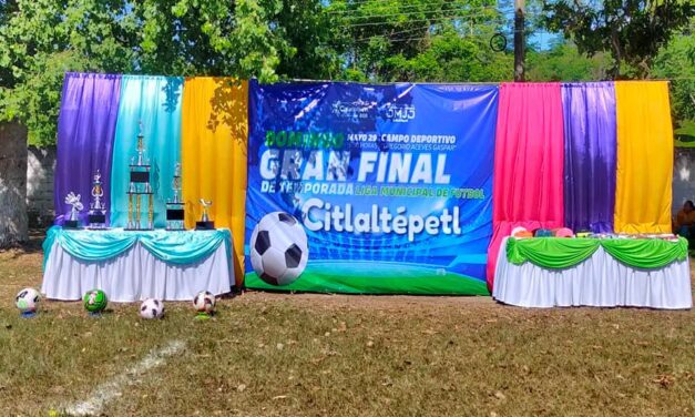 Citlaltépetl: Final de temporada liga municipal de fútbol 2022