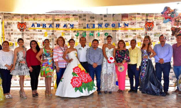 Naranjos: Exhibición de vestidos reciclados y manualidades