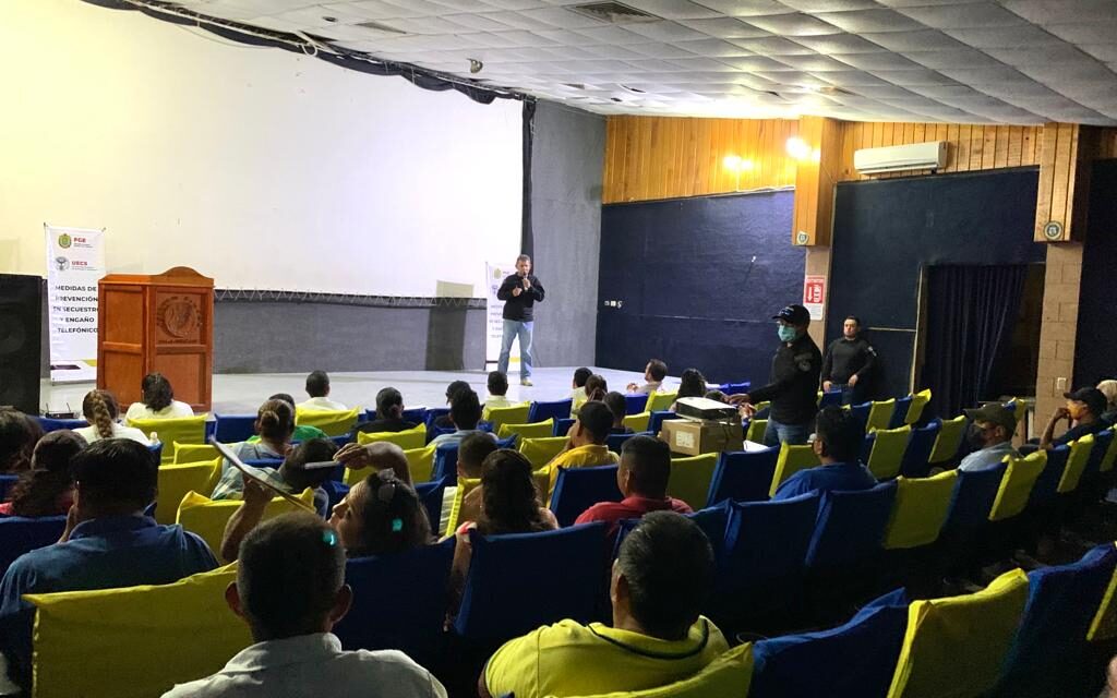 Naranjos: Continúa UECS con jornadas de prevención en materia de secuestro