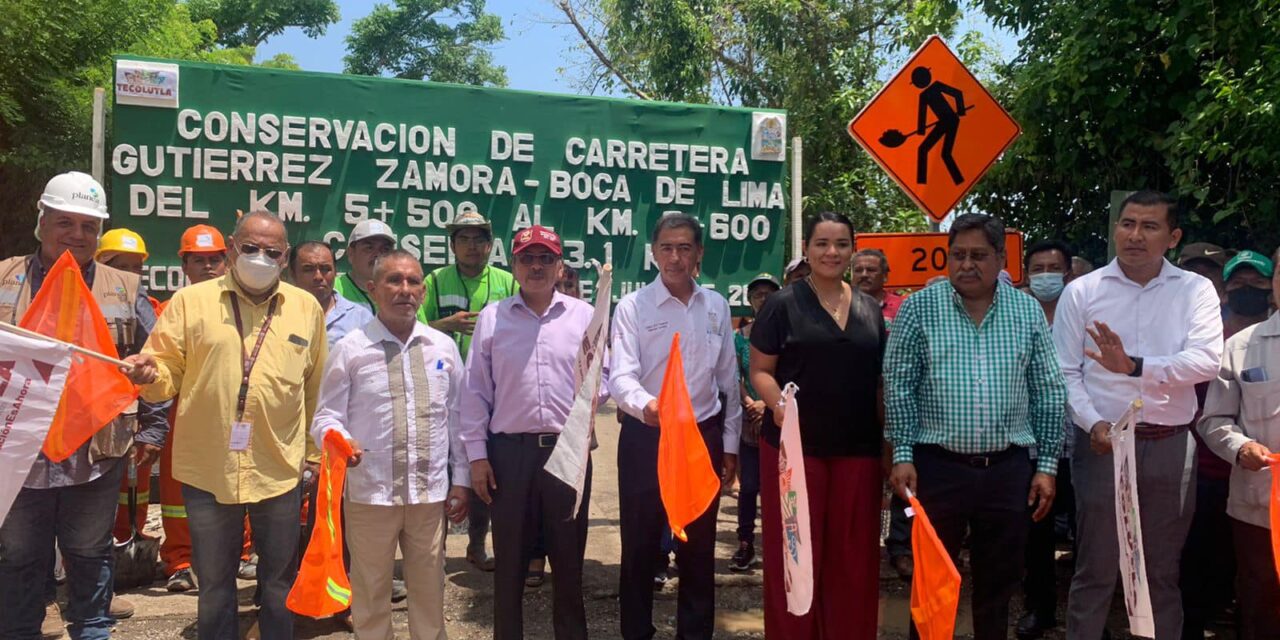 Gutiérrez Zamora: Banderazo de arranque de obra «Tramo carretero Gutiérrez Zamora – Boca de Lima»