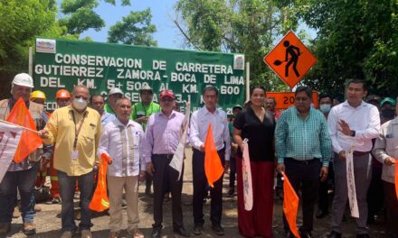 Gutiérrez Zamora: Banderazo de arranque de obra «Tramo carretero Gutiérrez Zamora – Boca de Lima»