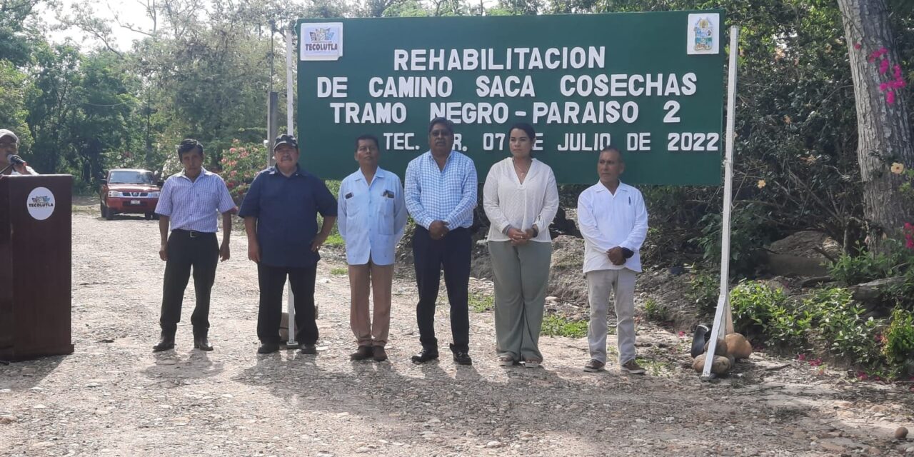 Tecolutla: Banderazo de inicio de obra de rehabilitación de camino saca cosechas tramo negro – paraíso 2