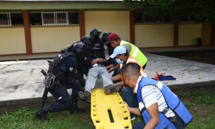 Realiza Protección Civil del Ayuntamiento de Citlaltépetl simulacro de evacuación en escuela