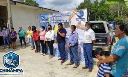 Chinampa: Inauguración de la obra en la colonia El Naranjal