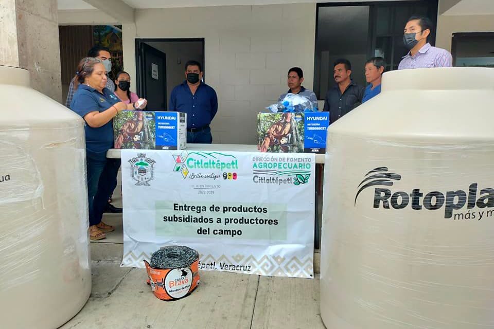 Citlaltépetl: Entrega de productos subsidiados a productores del campo 2022