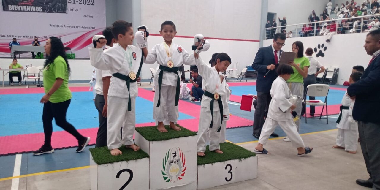 Tecolutla: Alumnos del taller de karate se posicionaron en el pódium del torneo en Querétaro