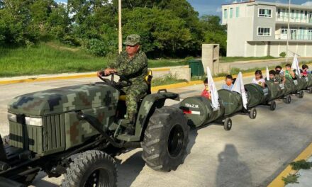 Álamo: Trenecito Infantil Militar, una iniciativa de acercamiento social