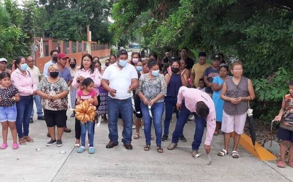 Chinampa: Alcalde inaugura calle Juana de Arco, de San Juan Pedro