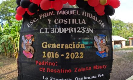 Ozuluama: Ceremonia de clausura de fin de cursos de la Escuela Primaria Miguel Hidalgo y Costilla en frontera