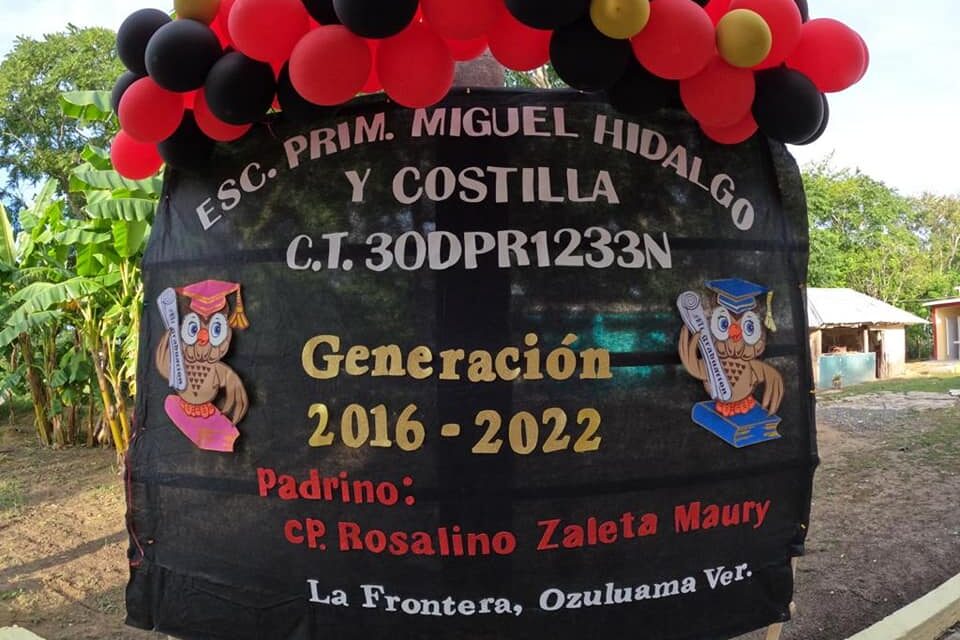 Ozuluama: Ceremonia de clausura de fin de cursos de la Escuela Primaria Miguel Hidalgo y Costilla en frontera