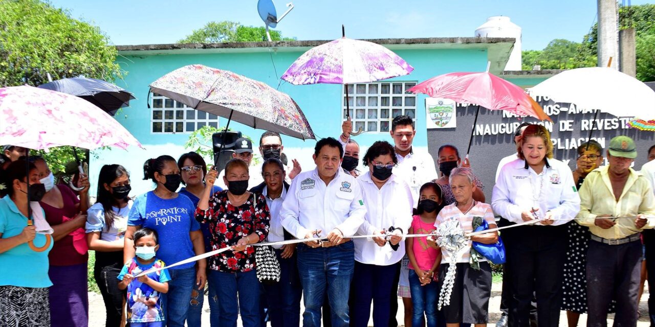 Naranjos: Inauguración del revestimiento de la colonia Tierra y Libertad