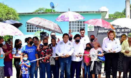 Naranjos: Inauguración del revestimiento de la colonia Tierra y Libertad