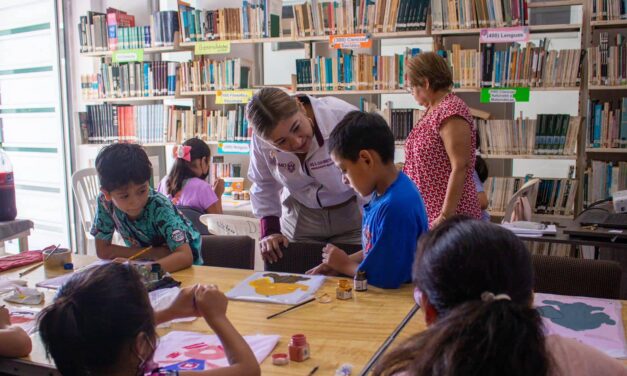 Álamo: Con el respaldo del gobierno municipal, se realiza el taller «Mis Vacaciones en la Biblioteca 2022»