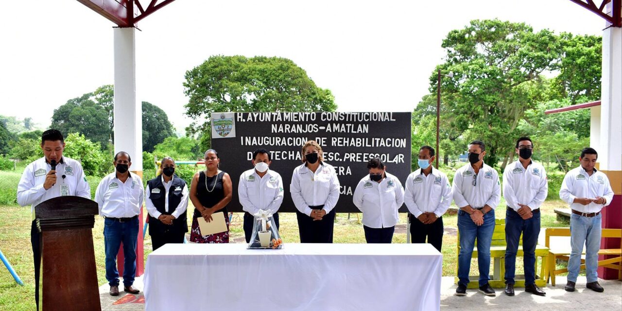 Naranjos: Inauguración de obra de Jardín de Niños Primavera Colonia Providencia