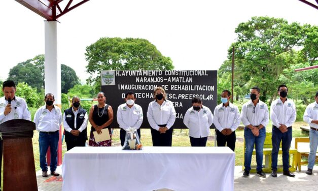 Naranjos: Inauguración de obra de Jardín de Niños Primavera Colonia Providencia