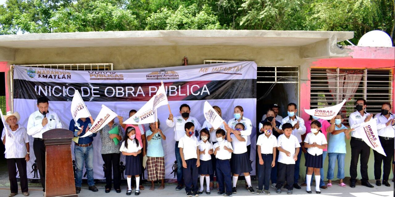 Naranjos: Banderazo de inicio de obra en la Loc. La Empalizada