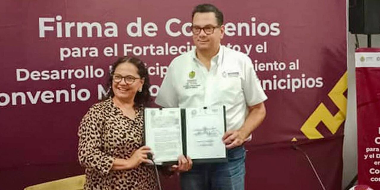 Tamalín: Firma de convenio de alcaldes para el fortalecimiento municipal: INVEDEM