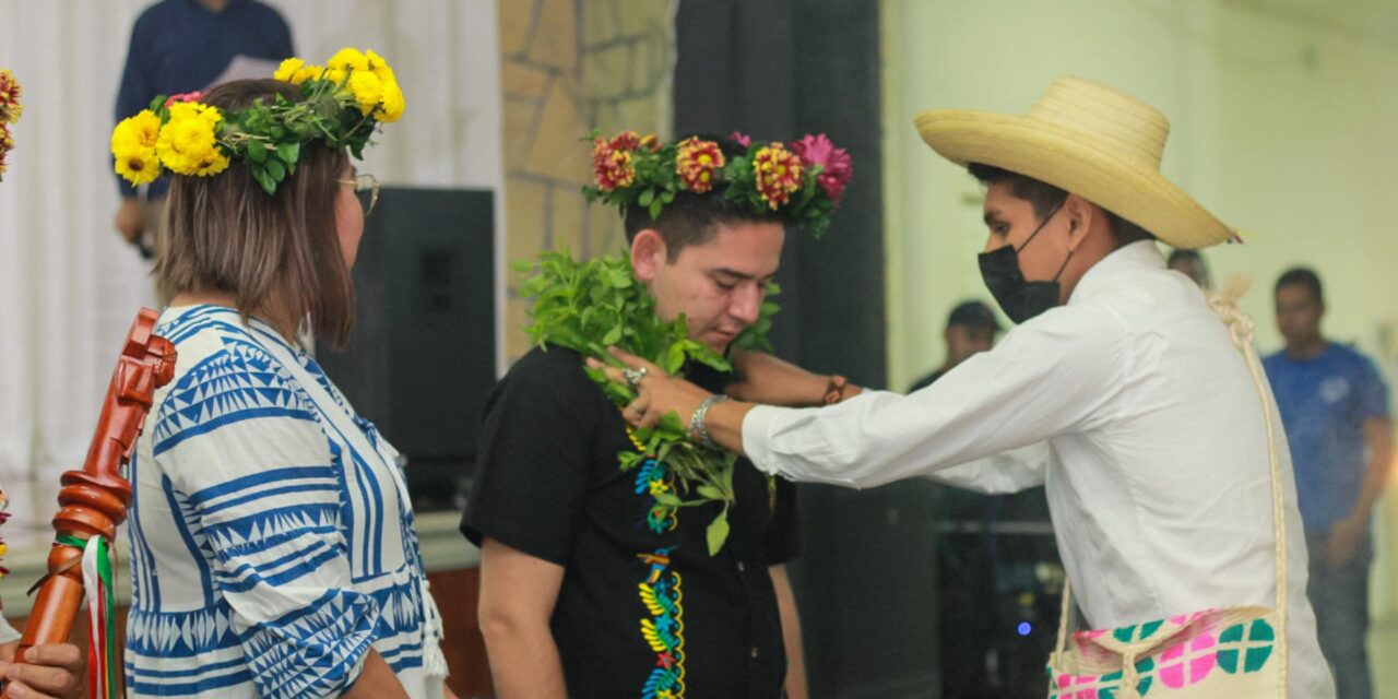 Pueblos indígenas de Chontla, participan en la conmemoración del Día de la Mujer Indígena en Naranjos-Amatlán