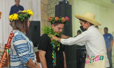 Pueblos indígenas de Chontla, participan en la conmemoración del Día de la Mujer Indígena en Naranjos-Amatlán