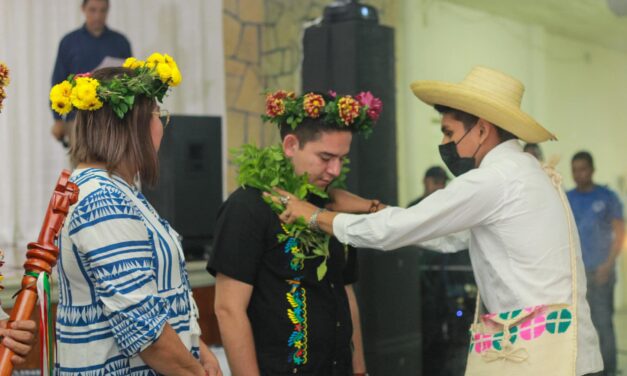 Pueblos indígenas de Chontla, participan en la conmemoración del Día de la Mujer Indígena en Naranjos-Amatlán