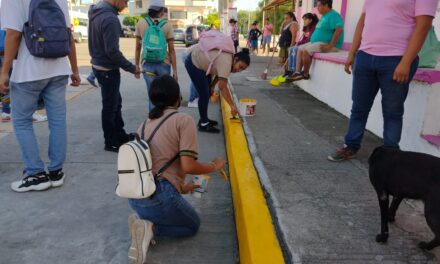 Jornada de limpieza en el malecón de Gutiérrez Zamora