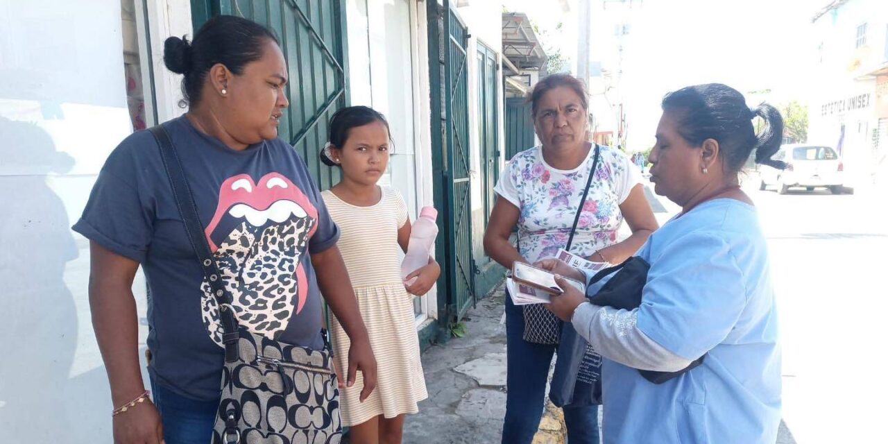 Tamiahua: Entrega de material informativo sobre los servicios del gobierno municipal