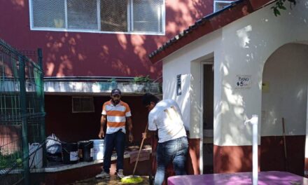 Tamiahua: Limpieza en la zona de juegos del parque Benito Juárez García