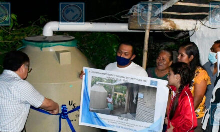 Tantoyuca: Se beneficia a más familias con captadores de agua