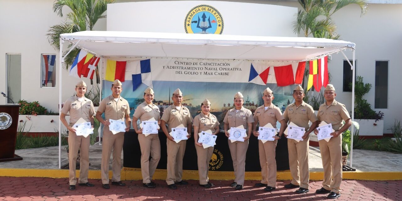 CONCLUYE CURSO DE PATRULLAS INTERCEPTORAS EN EL CENTRO DE CAPACITACIÓN Y ADIESTRAMIENTO NAVAL OPERATIVO DEL GOLFO