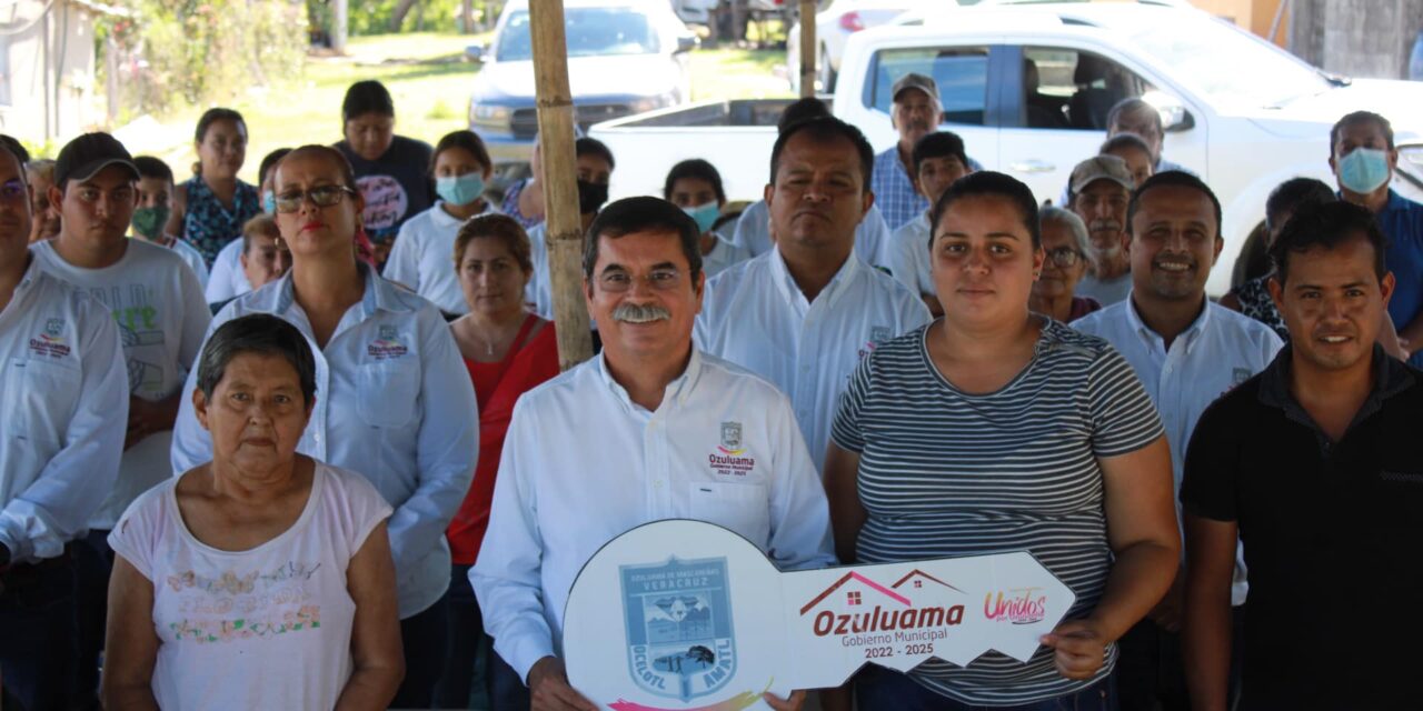 Ozuluama: En San Luciano se entrega cuartos dormitorios