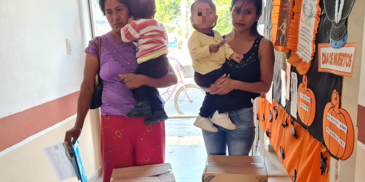 Tamiahua: Entrega de apoyos de 1000 días en Totolapa
