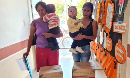 Tamiahua: Entrega de apoyos de 1000 días en Totolapa