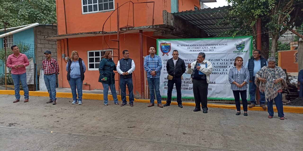 Cerro Azul: Inauguración de Obra de la Pavimentación con Concreto Hidráulico de la Calle Ramón Jauregui