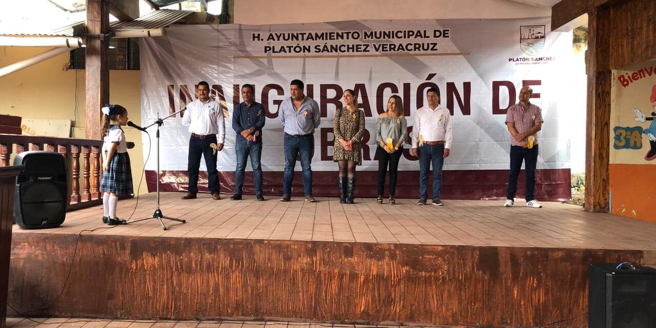 Platón Sánchez: Inauguración de Obra de Rehabilitación de aulas en el jardín de niños “Guillermina Meraz Azuara»