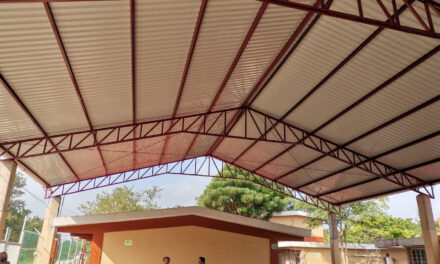 Tamiahua: Construcción de techado en escuela primaria en La Guásima