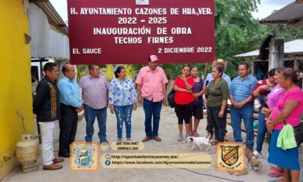 Cazones: Inauguración de la obra “Techos Firmes”