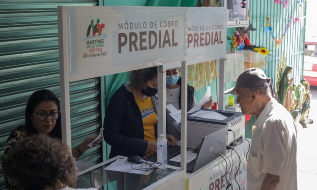 Con módulos, el Ayuntamiento de Martínez de la Torre facilita y agiliza pago del impuesto predial