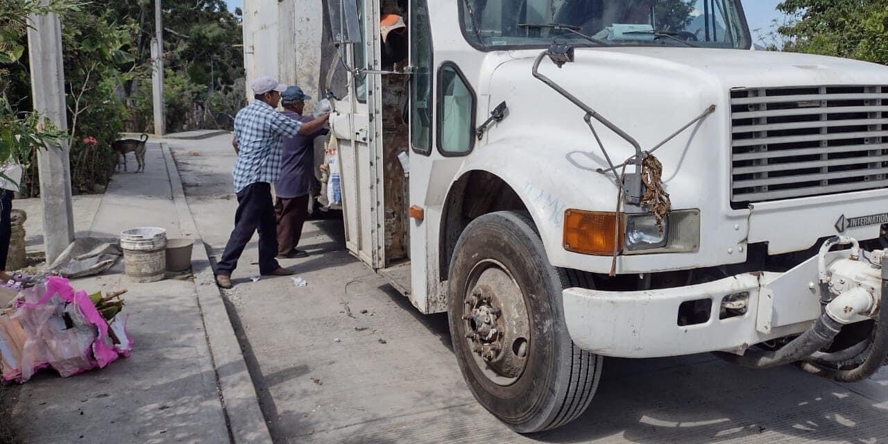 Tepetzintla: servicio de recolección de basura