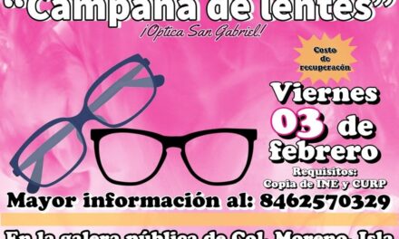 Ozuluama: Campaña de lentes en la Isla Juan A. Ramírez