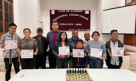 Gutiérrez Zamora: Entrega de reconocimientos de ajedrez