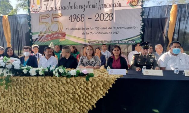 Tepetzintla: “55 Aniversario” de la Esc. General Constituyentes de Querétaro.