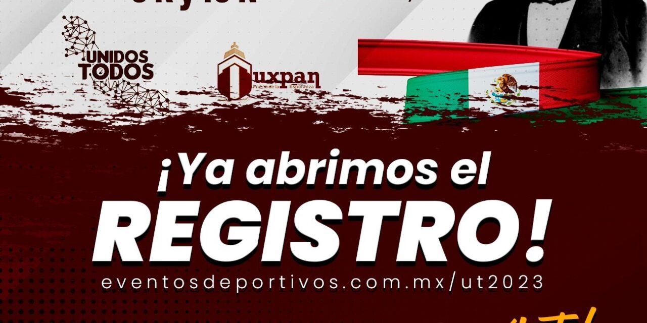 Tuxpan: Inscríbete y participa en la Segunda Carrera Atlética Unidos Todos “Benito Juárez”