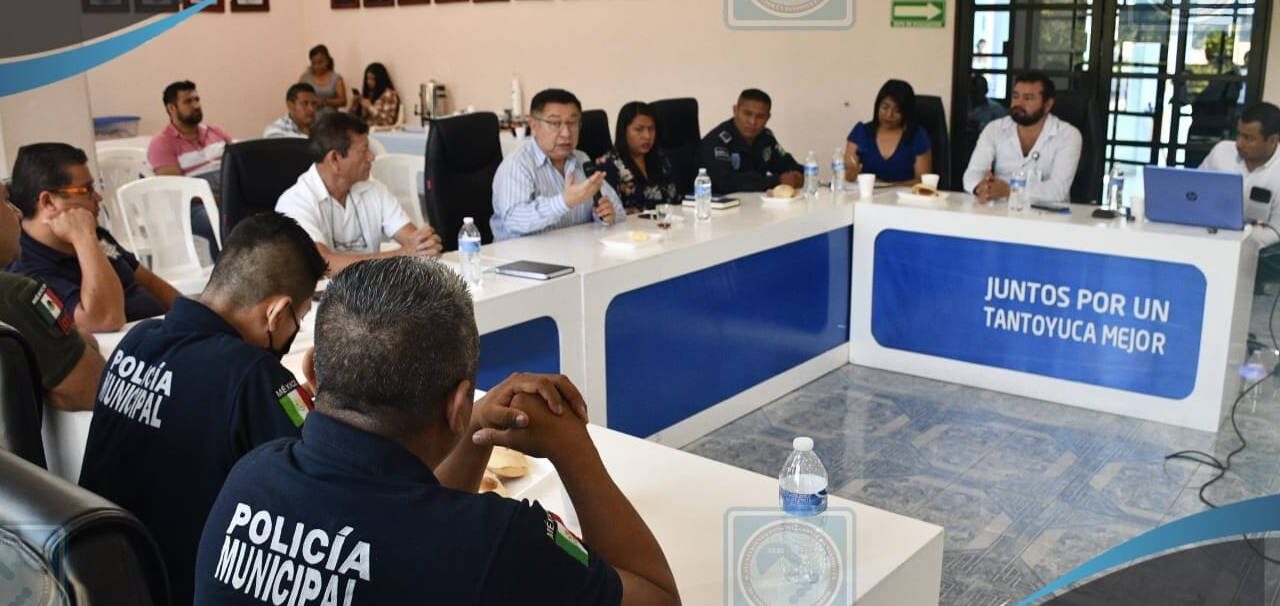 Tantoyuca: Realizan plática sobre difusión y asesoría para profesionalización de las y los policías