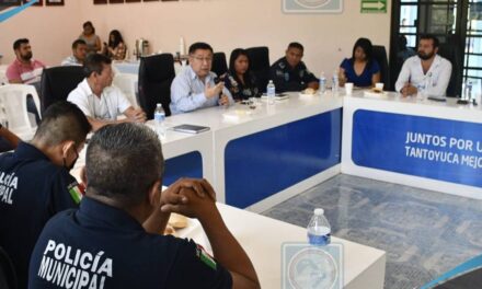 Tantoyuca: Realizan plática sobre difusión y asesoría para profesionalización de las y los policías
