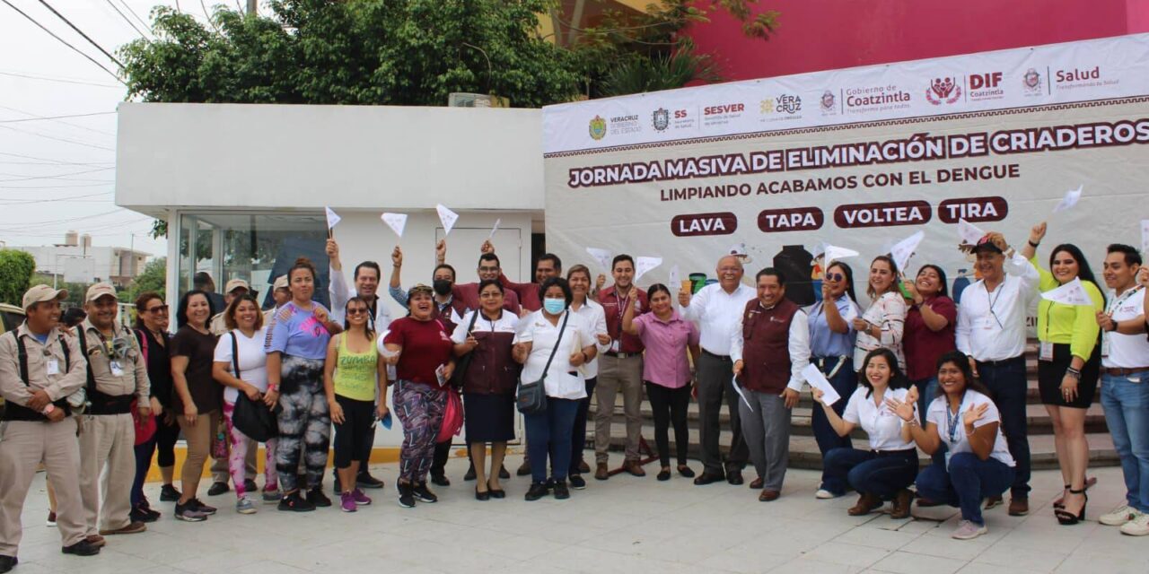 Inician jornada de descacharrización 2023 en Coatzintla, buenos resultados para toda la población
